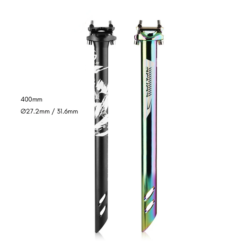 

LUNJE 27.2mm Mountain Bike Seatpost High Strength 6061 Aluminum Alloy 400mm Bicycle Drop Post 31.6mm MTB Seat Cycling Parts