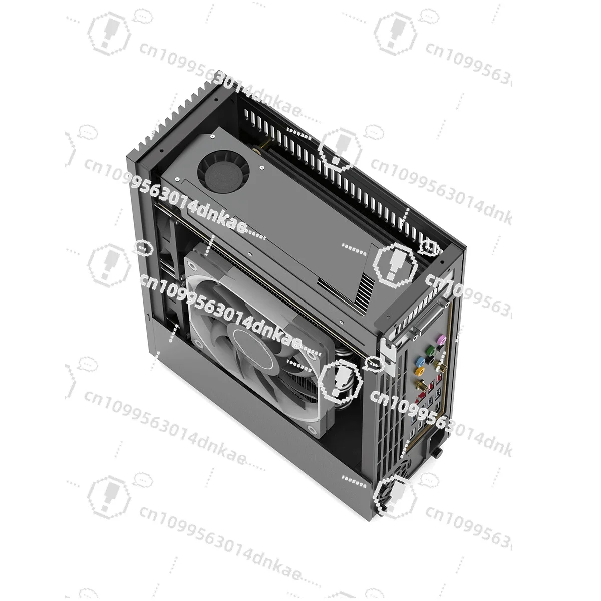 Half-height Graphics Card Air-cooled Flex in-line 4.9L Small 1u Aluminum Alloy Cnc Knife Card Mini Chassis