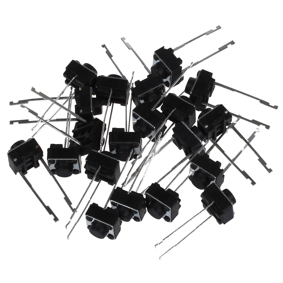 20 Pcs 6x6x5mm Momentary Tactile Tact Push Button Switch 2 Pin DIP Through Hole