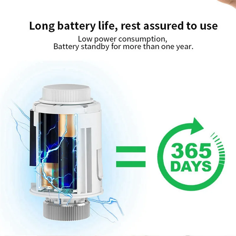 B04C-Tuya Zigbee Smart Thermostatic Valve Heating Controller Thermostatic Radiator Valve Remote Thermostat Mobile App Control