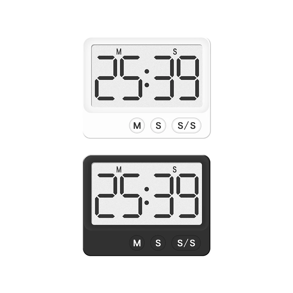 Abs Digitale Timer Keuken Magnetische Countdown Timer Met Grote Lcd-Display Digitale Timer Klok Tot 99 Minuten 59 Seconden