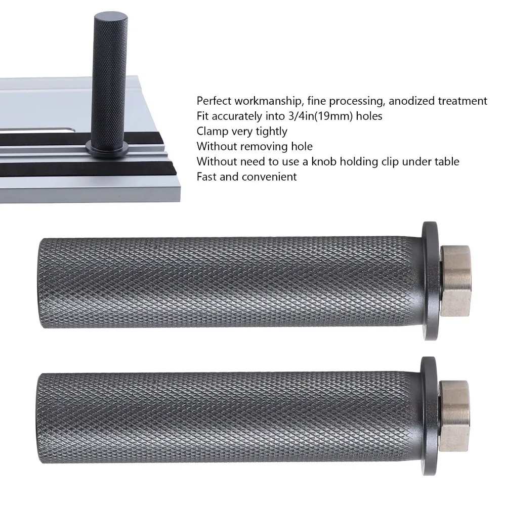 2 قطعة سبائك الألومنيوم 20 مللي متر مقاعد البدلاء الكلاب 19 مللي متر عدم الانزلاق النهاية/وسادات واقية مقاعد البدلاء الكلب المشبك لسان 20 مللي متر MFT الجدول المشبك توقف #5