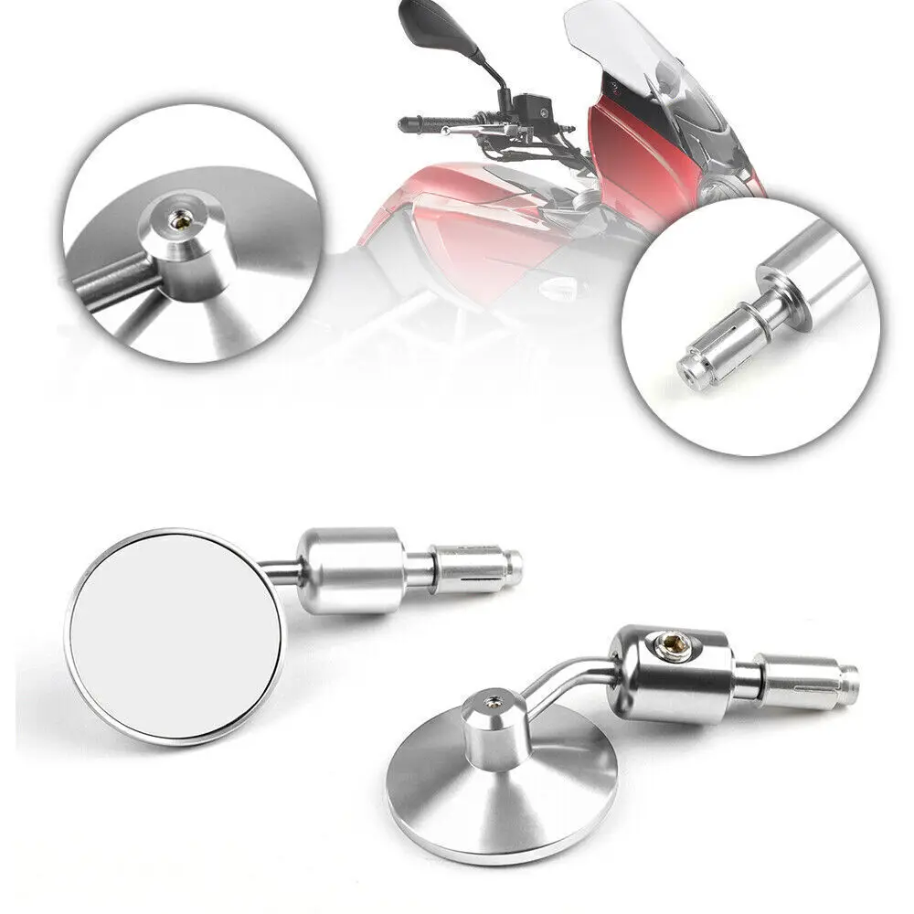 دراجة نارية عالمية باستخدام الحاسب الآلي الألومنيوم الرؤية الخلفية 3 "مقود نهاية 7/8" المرايا لكاواساكي ياماها هوندا سوزوكي دراجة نارية المروحية