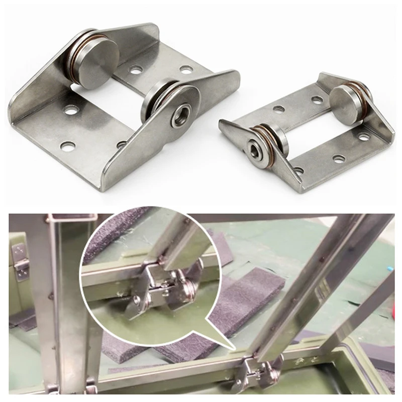 2Pcs Stainless Steel Constant Torque Hinge Industrial Positioning Stop Support Damping Shaft Arbitrary Stop Hardware Parts