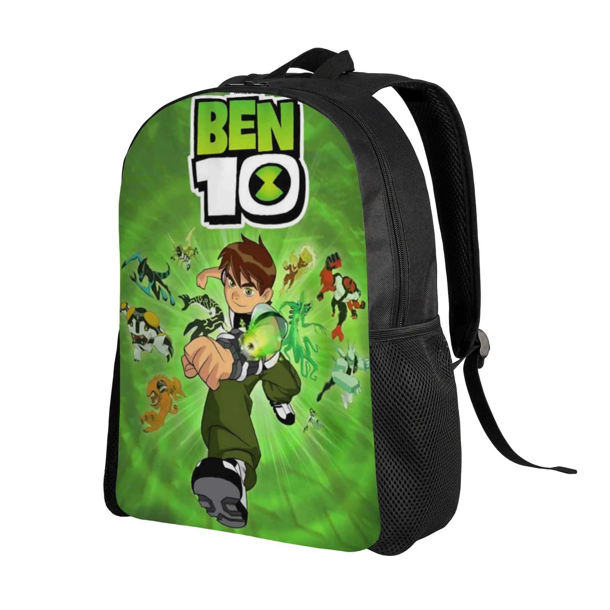 Back to school season Large Capacity Ben 10 Cartoon Poster Rucksack Ben 10  College Student Backpack