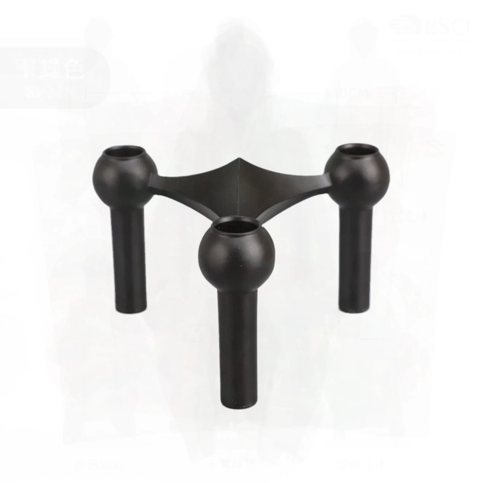 Nordic Modern Metal Candle Holder Silver Gold Painted Black Candelabra 10cm Centerpiece for Living Room Decoration Gift