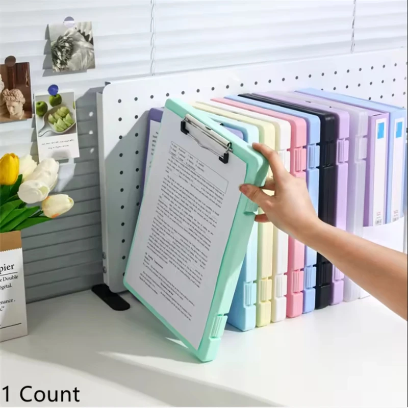 A4 Paper Folder Multi-functional Office Document Board Organizer Desktop Writing Board Plastic Stationery File Storage Box