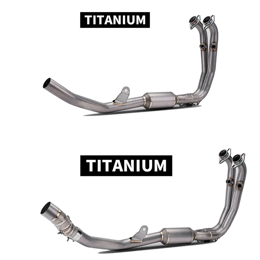 Titanium Alloy Motorcycle Exhaust Modify Front Pipe Line For CFMOTO 450MT 450 MT ADV Optional Original Or 51MM Interface