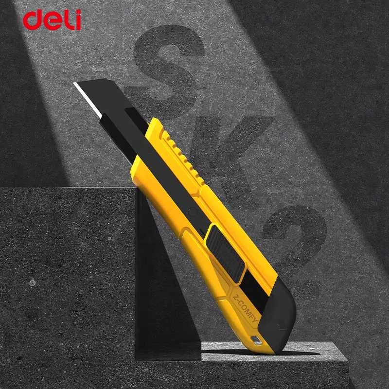 SK2 Black Blade Utility Knife 18mm Heavy Duty Craft Cutter Sharp Hand Tool for Home Office Carton Box Paper Cutting Equipment