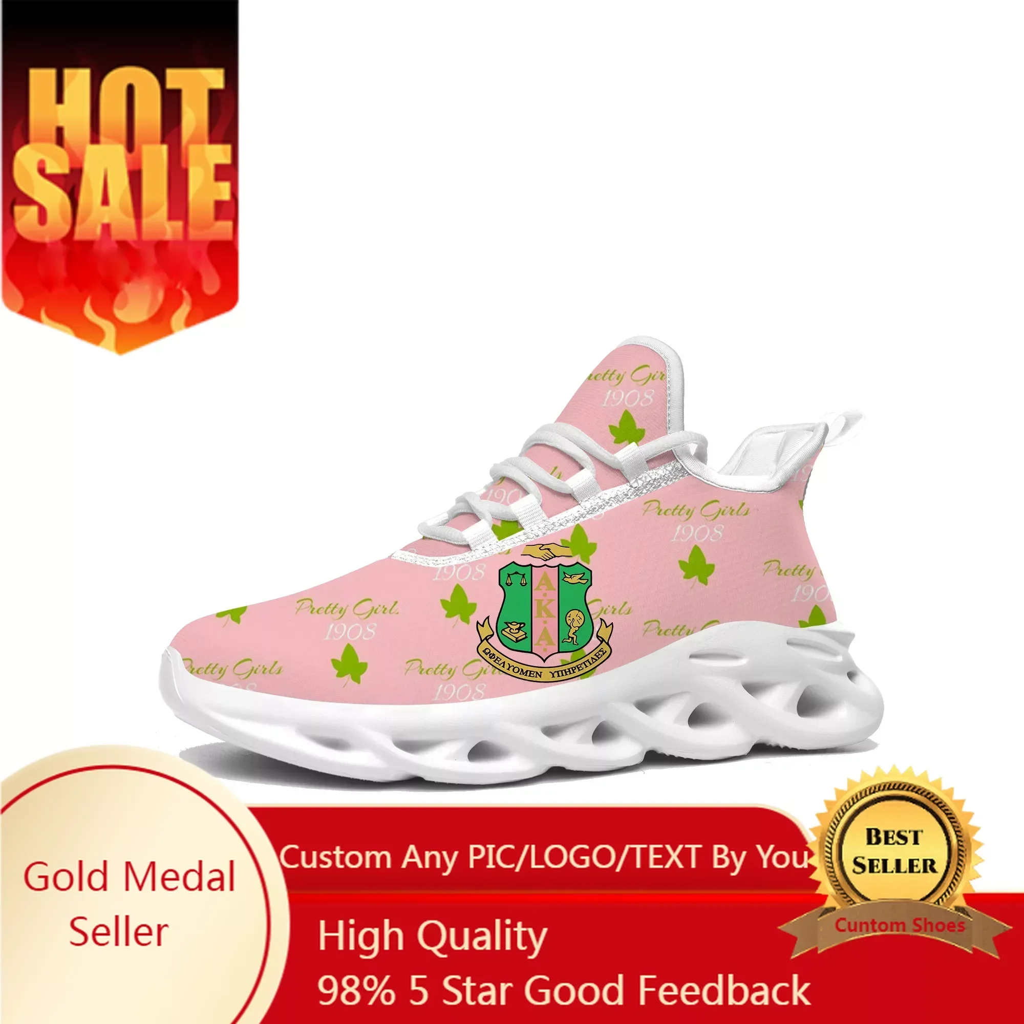 

A-Alpha Sorority A-AKA 1908 Flats Sneakers K-Kappa A-Alpha Men Women Running Shoe High Quality DIY Sneaker Customization Shoe