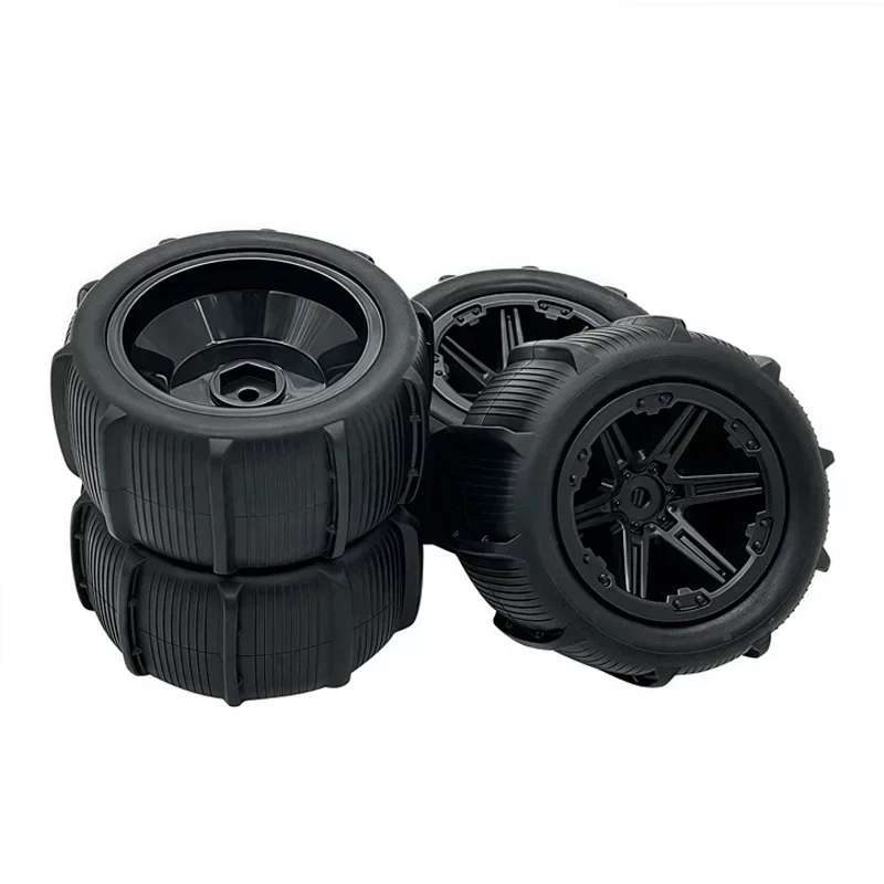 12mm Hex Snow and Sand Mud Off-Road Buggy Tires Wheel - Compatible WLtoys 144001 144010 MJX 1/14 1/16 1/18 RC Car