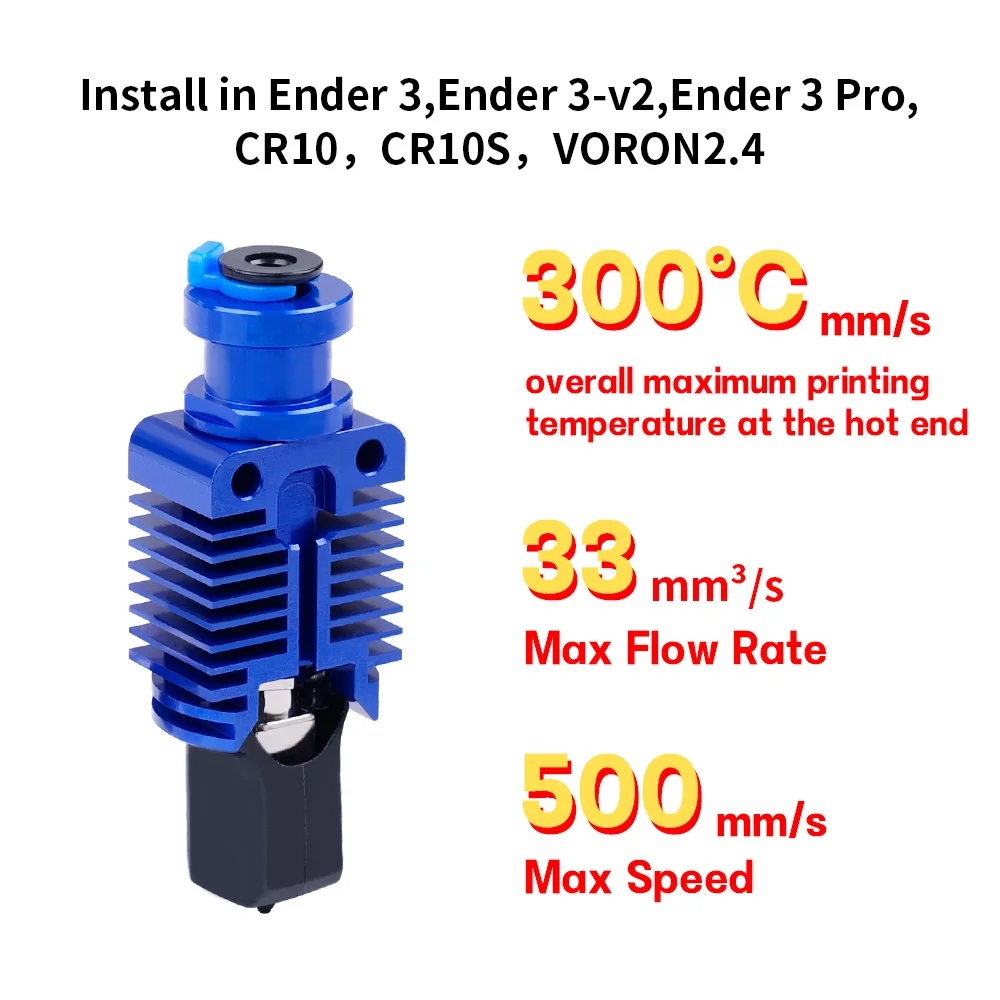 NEW Upgrade Hotend Kit High Speed Print Head Fast Printing For Ender 3/CR10/VORON 2.4 Hi-End Extruder J-head for Ender 3 V2 CR10
