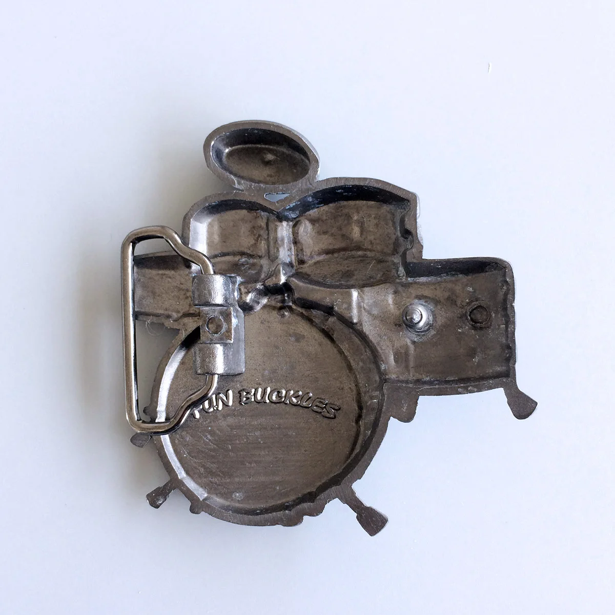 Vintage Style Cut Out Music Belt Buckle BUCKLE-MU011AS and BK RD BL