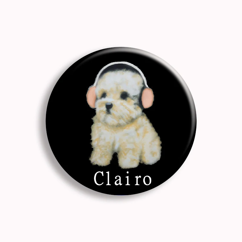 Clairo Dog Soft Button Pin Creative Cute Animal Brooch Badge Funny Bag Accessories Decor