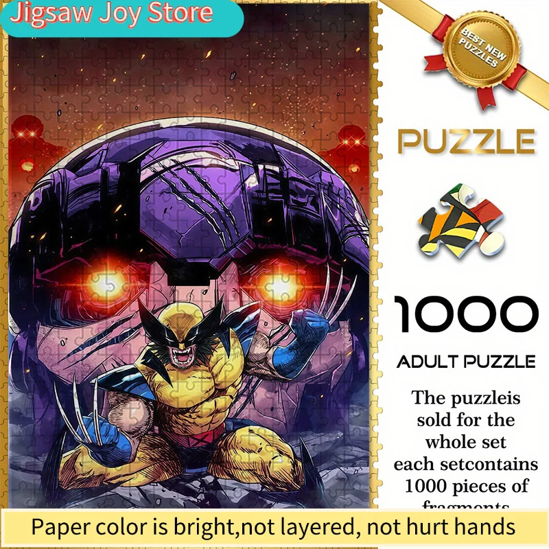 

Бесшовные пазлы на тему Marvel Z12.8-95 с изображением боевой сцены с Ульверином — прочные, толстые пазлы, идеально подходят для взрослых.