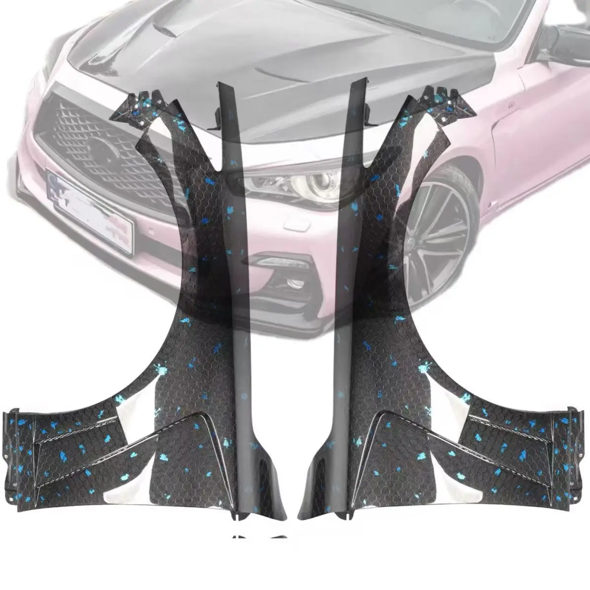 

MRD Carbon Fenders for Q50 2014-2018 Carbon Fiber Side Fender V1 V2 V3custom