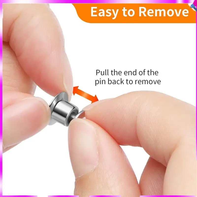 

N96R 1000PCS Locking Pin Back Locking Pin Retainer Buckle, Used For Locking The Back Of Metal Pin Of Brooch Enamel Lapel Pin