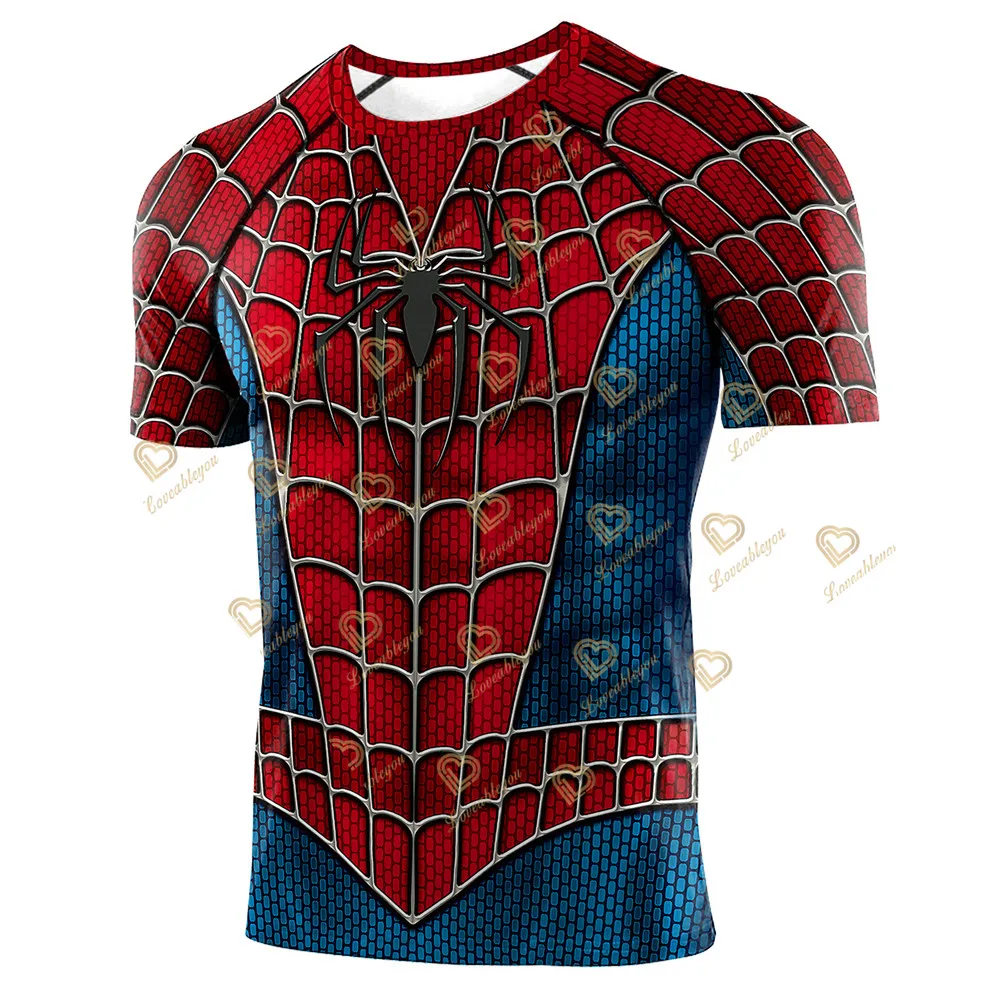 New Comics Running T Shirts 3D Printed Superhero Short Sleeve Bodybuilding Summer Shirt Compression Men T-Shirt Tops Tees