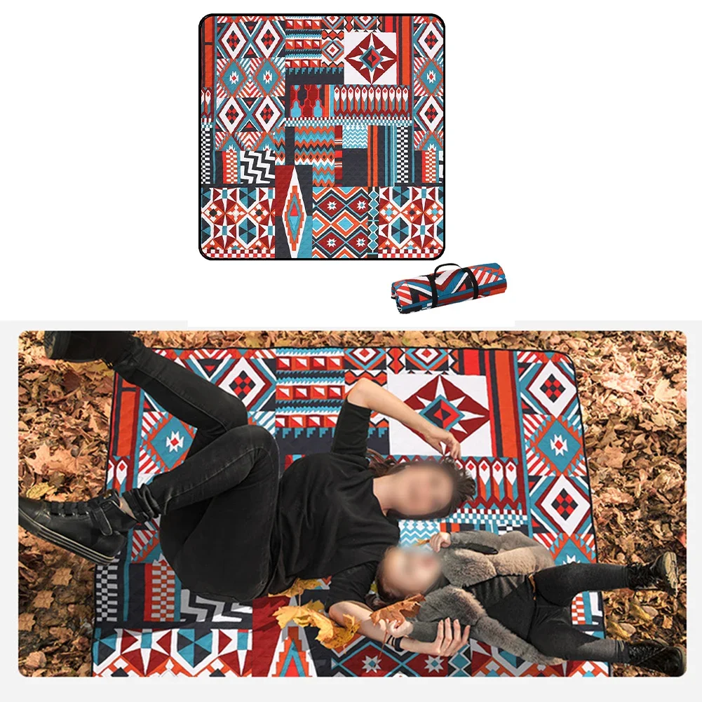 

Коврик для пикника 200x200 см, водонепроницаемое одеяло для пикника, пляжный коврик, влагостойкий коврик для палатки, можно стирать в машине