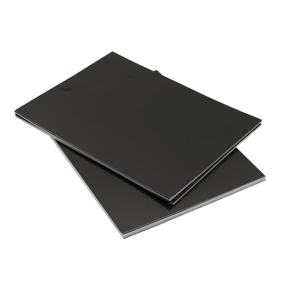 10 قطعة/50 قطعة آلة وسم النقش بالليزر اختبار صور التركيز ورقة مزدوجة سوداء يعتم ورقة الألياف مسار الليزر ضبط #2