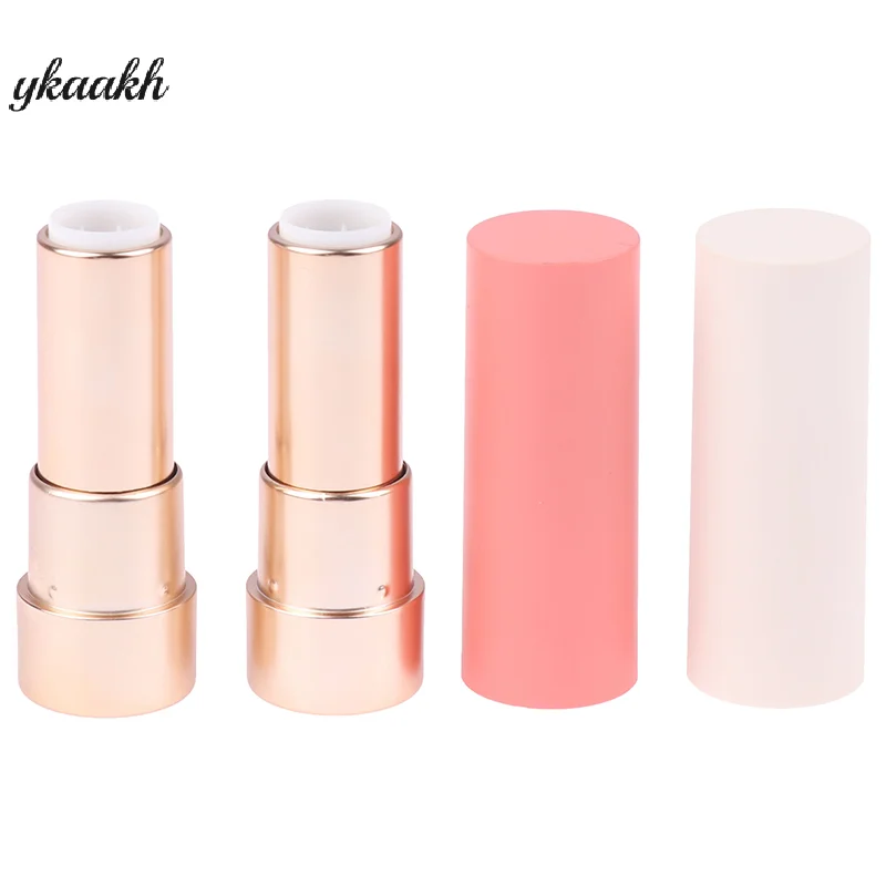 

1Pcs Lipstick Empty Tube Frosted Round Cosmetic Packaging Material Refillable Bottles Lip Gloss Container