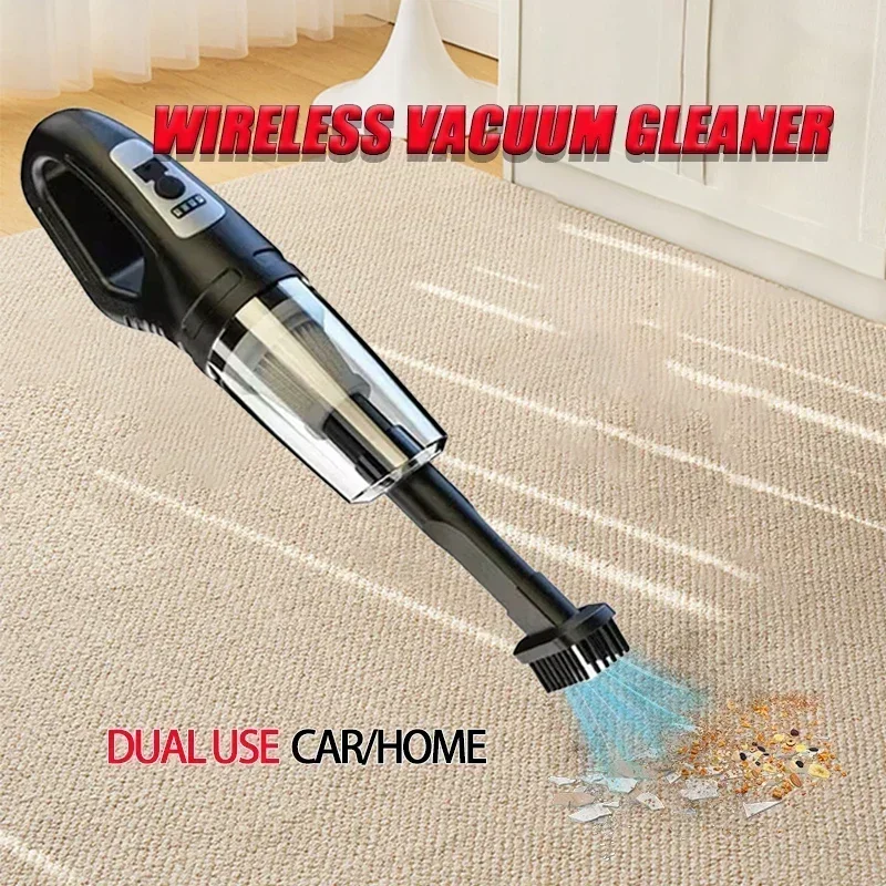 USB Charging Handheld Cordless Vacuum Cleaner 120W Portable Car Vacuum Cleaner Powerful Suction for Car Home Office Pet Hair