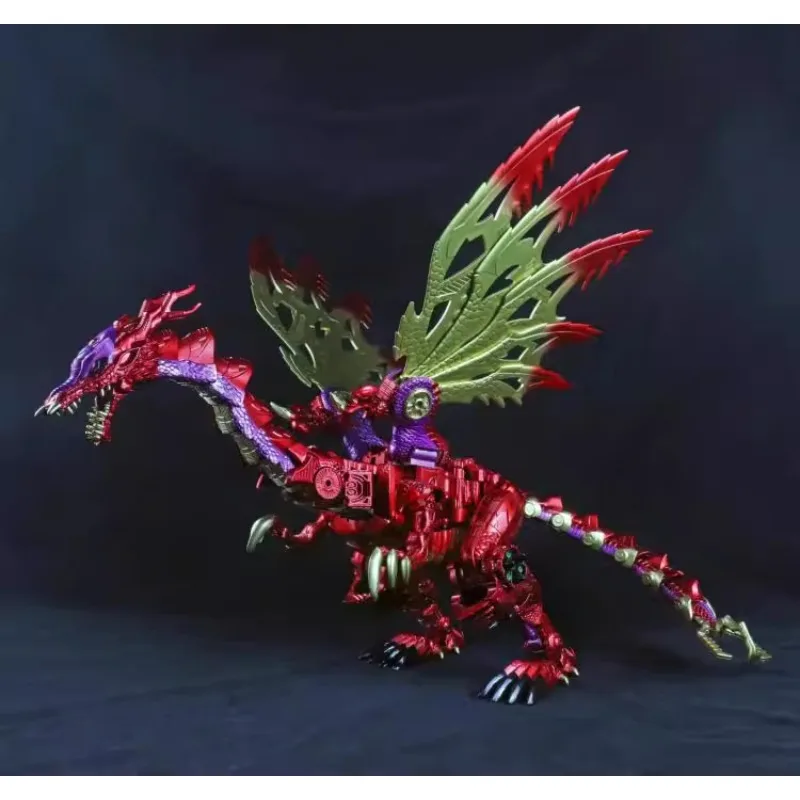 RD-01 RD01Robot giocattolo trasformabile con drago rosso ingrandito Beast Wars BW Modello rivestito in metallo