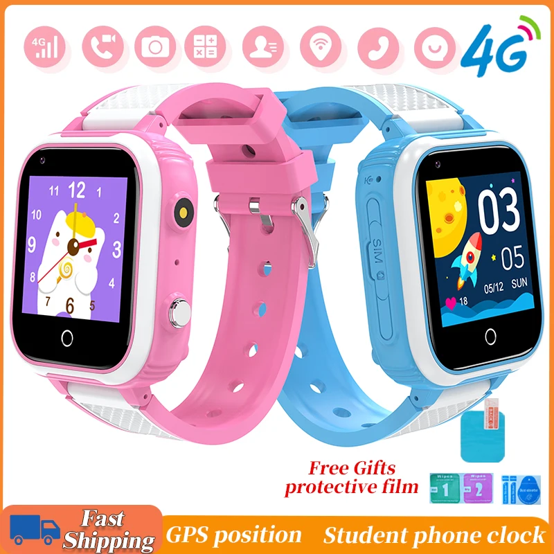 

Xiaomi 4G Smart Watch Kid Clock GPS LBS Tracker SOS Children Sim Card Smartwatch Video Call Baby Student Wristband for Gifts