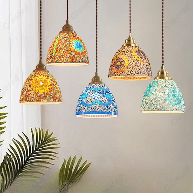 

Креативная новая светодиодная стеклянная люстра, экзотический романтический ресторан, кафе-бар, декоративное освещение B & B