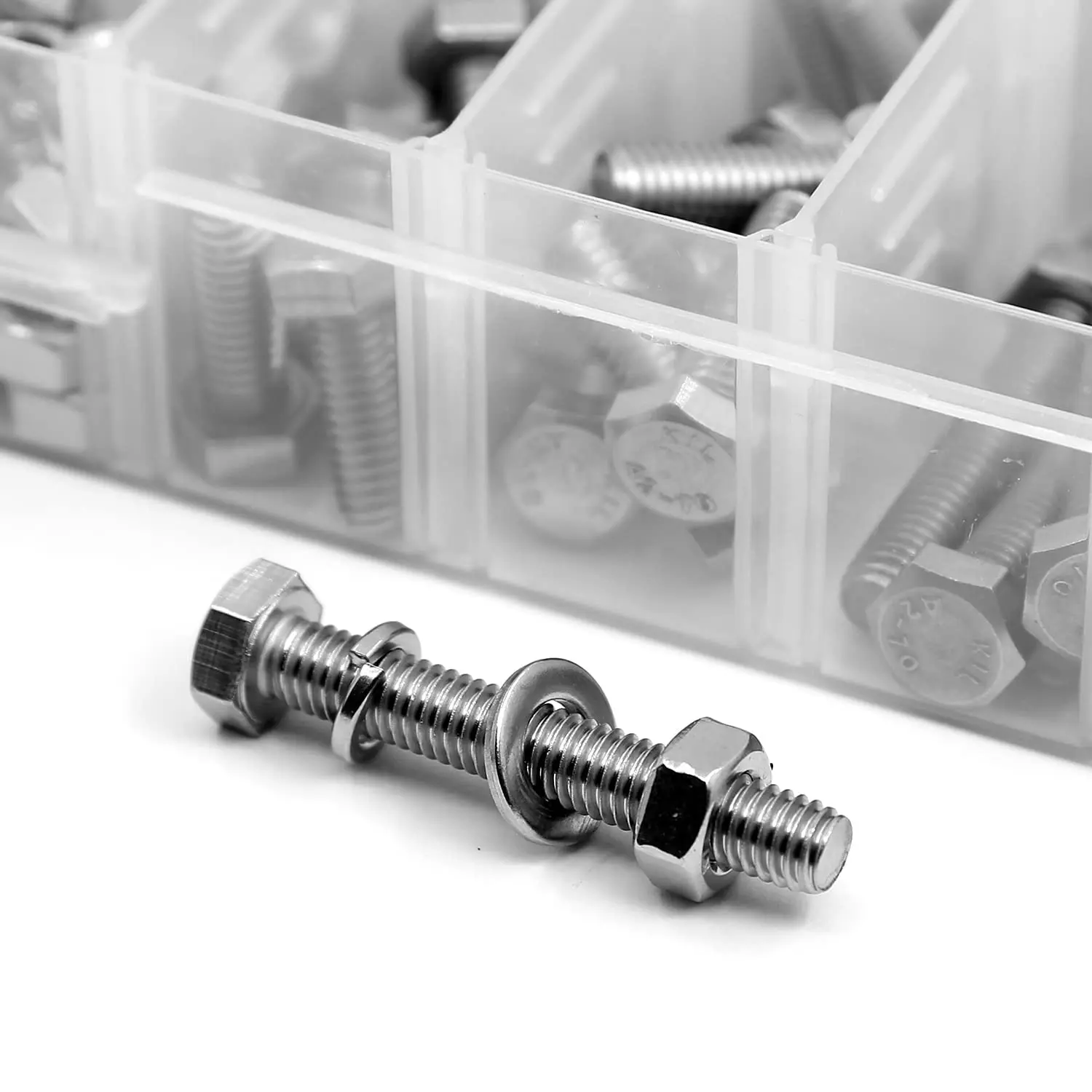 572pcs M5 M6 M8 Bolts and Nuts Kit,Stainless Steel Metric Heavy Duty Bolt Assortment Set,13 Sizes,Length from10-40mm