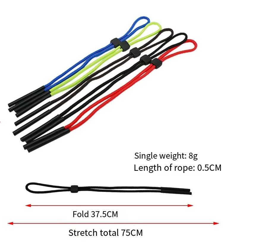1/5pcs anti slip sunglasses rope men's and women's outdoor sports glasses rope women's and men's glasses rope elastic polyester image 6