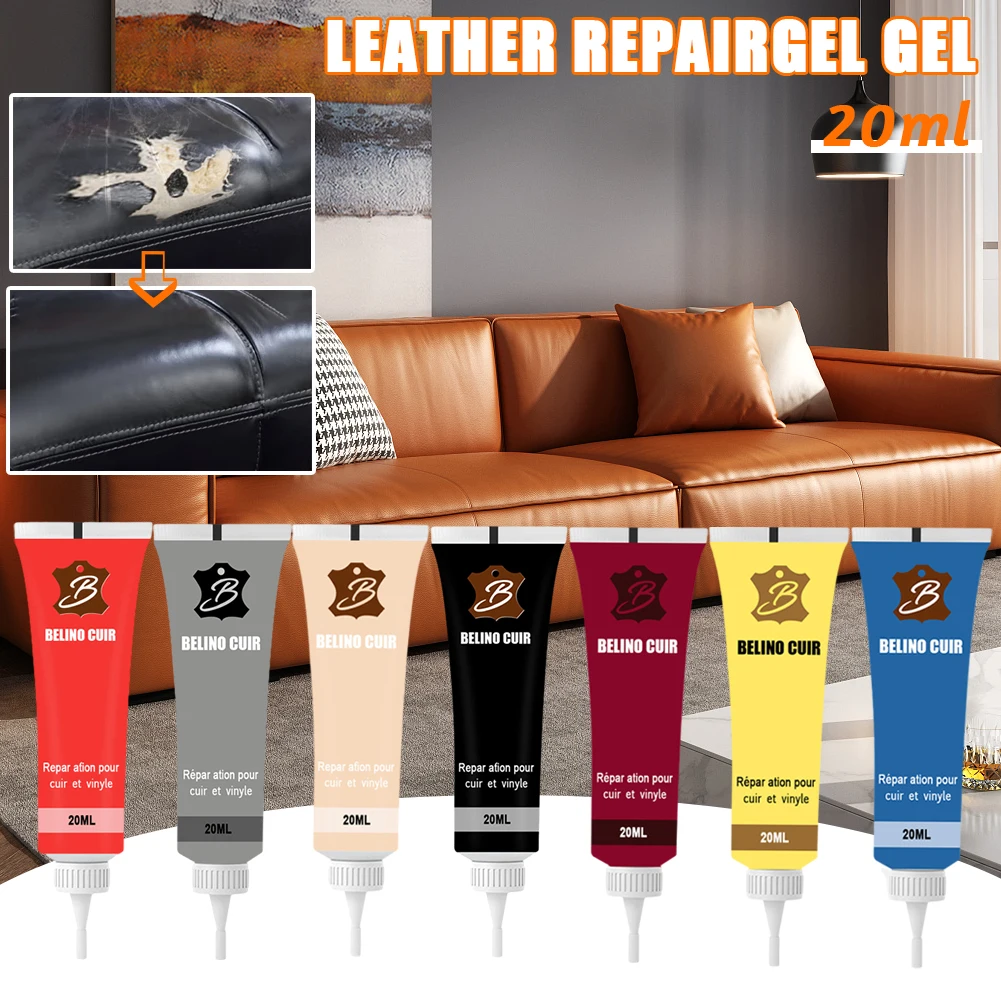 40/20ml Leather Finish Car Leather Repair Gel Auto Seat Leather Complementary Refurbishing Cream Paint For Car Maintenance Paste