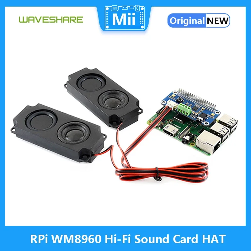 Raspberry Pi WM8960 Hi-Fi Geluidskaart HOED met Luidspreker Ondersteunt Stereo Encodering Decodering Hi-Fi Play Record voor RPI 3B 3B + Nul W