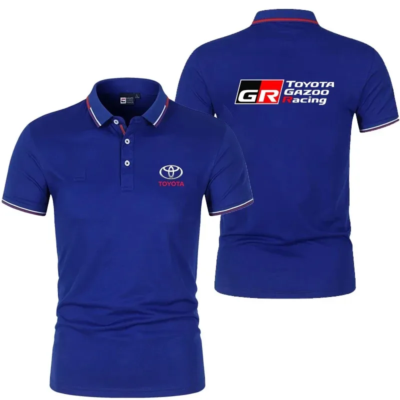 Men's Toyota GR Gazoo Racing Polo Neck T-Shirt Comfortable