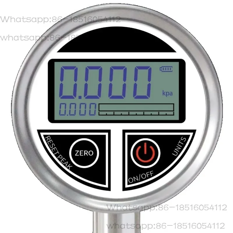 

Промышленный манометр с хранилищем данных 260000, счетчик 100 мм, PSI, скорость сбора данных 30 ~ 100 с