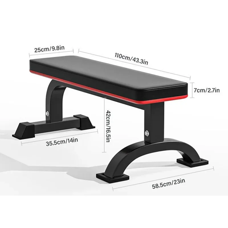 Thickened Luxury Multifunctional Flat Bench Dumbbell Bench Workout Utility Bench Press Bench Crunches Fitness Chair Equipment