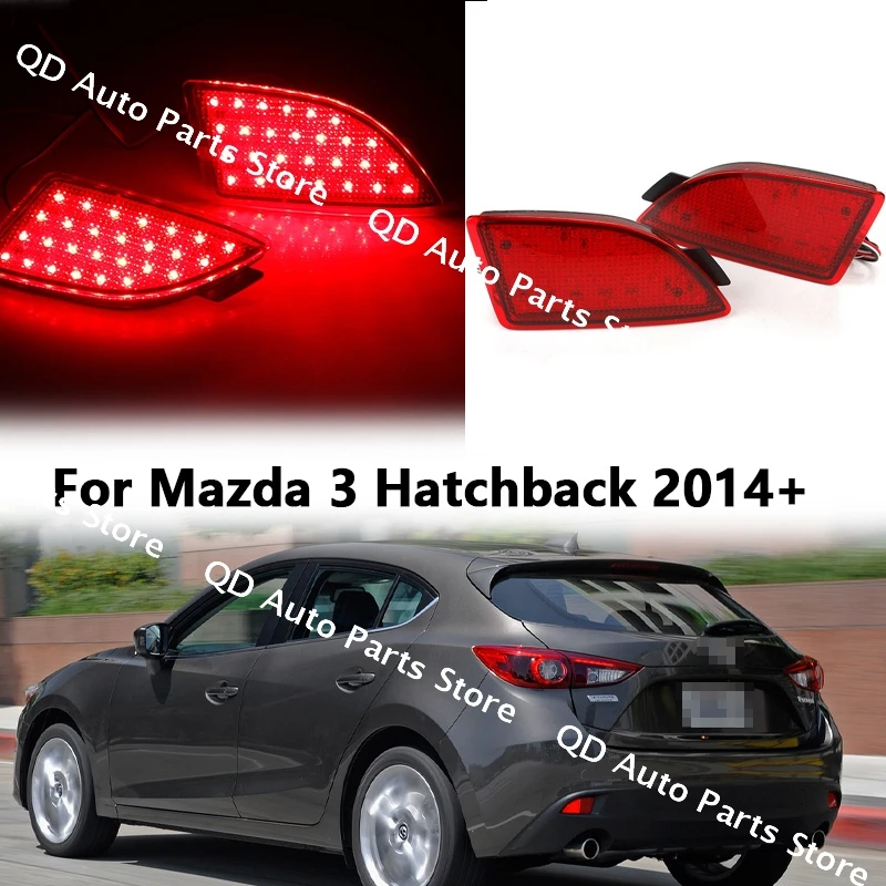 

For Mazda 3 Axela BM BL 5D Hatchback Turning Tail Light LED 12V 2Pcs LED Taillight Rear Bumper Reflector Tail Brake Stop Light
