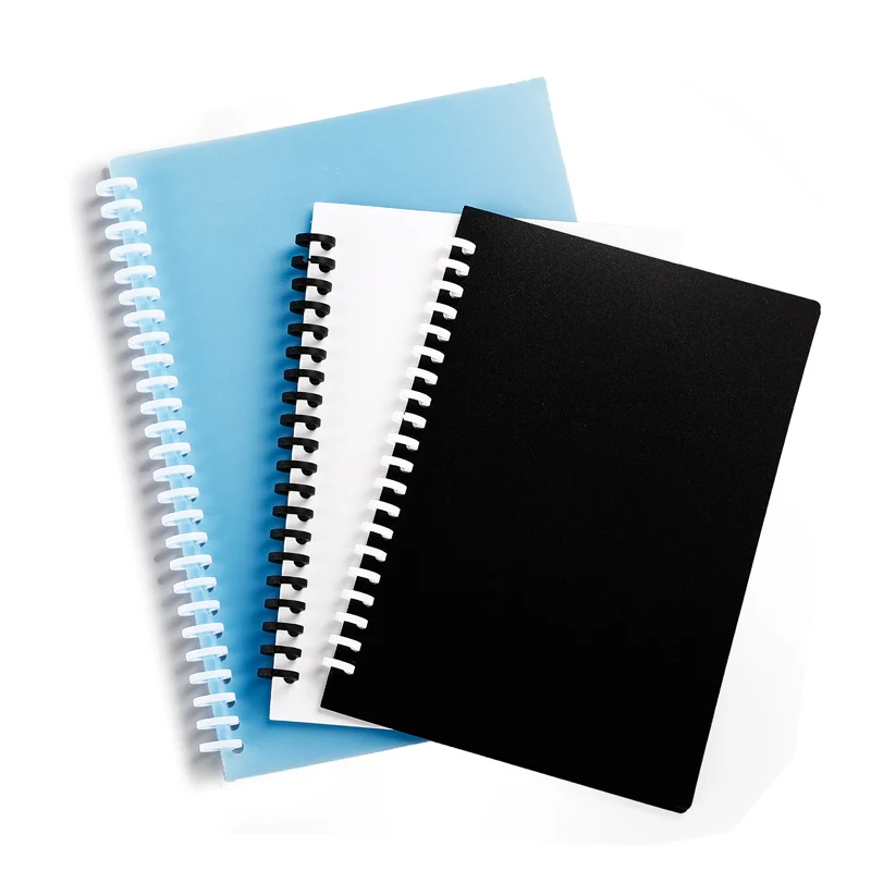 5pcs Plastic 30-Hole Loose Leaf Binders Book Rings Binding Clips Spines Combs 85 Sheets Capacity for DIY Paper Notebook Album