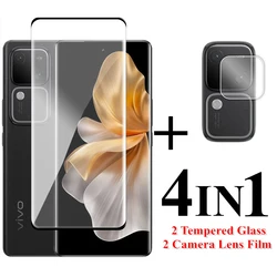 For Vivo V30 Glass 3D Full Cover Curved Screen Protector Vivo V30 Pro Tempered Glass For Vivo V30 Lens Film 6.78 inch