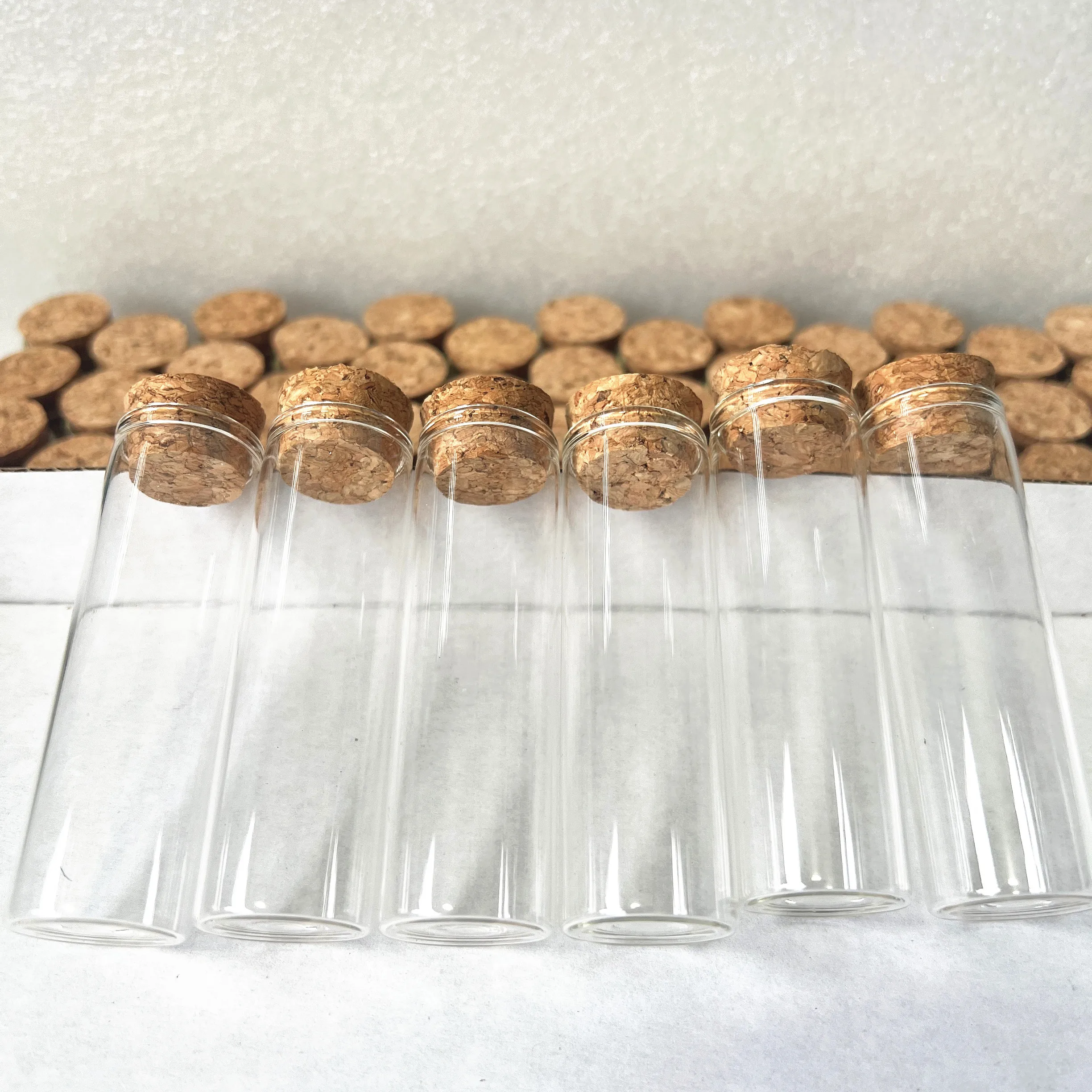 24/40 PCS 30ml Dried Flower Display Tubes 25x80mm Corked Glass Bottles Dragee Wedding Gift Floral Favor Tubes Wishing Vials