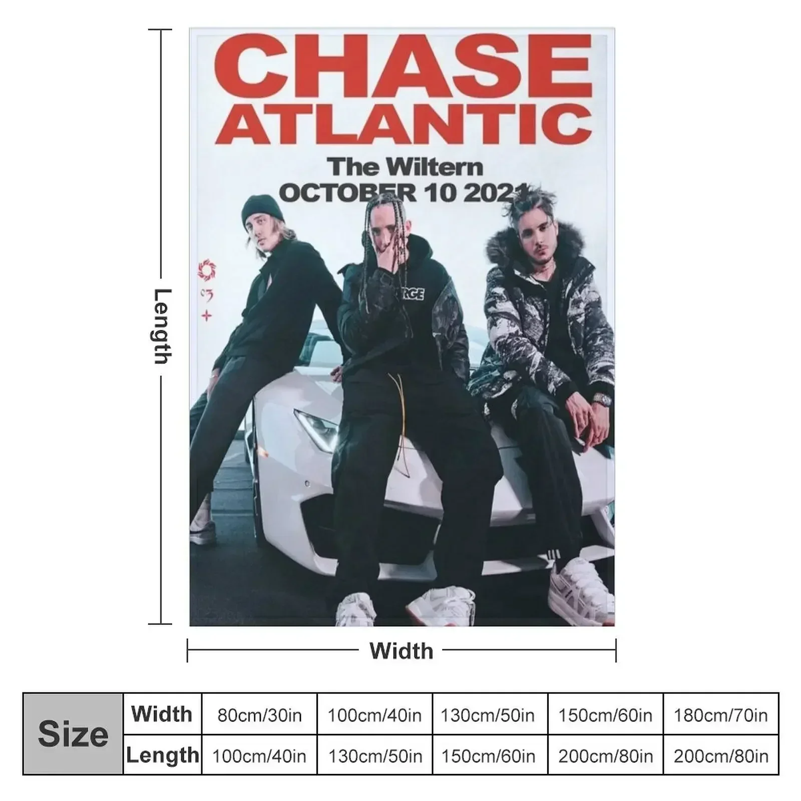 Chase Atlantic Throw Blanket couch cozy soft plush fuzzy picnic outdoor blanket