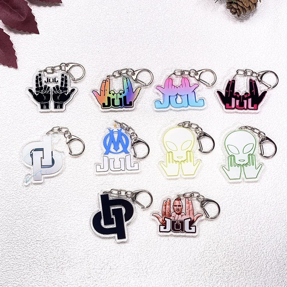 Image of 1/10 Stück Cartoon JUL Fan Merchandise Schlüsselanhänger Zubehör Acryl-Anhänger für Taschen Beliebter Schlüsselhalter Rucksack-Dekoration