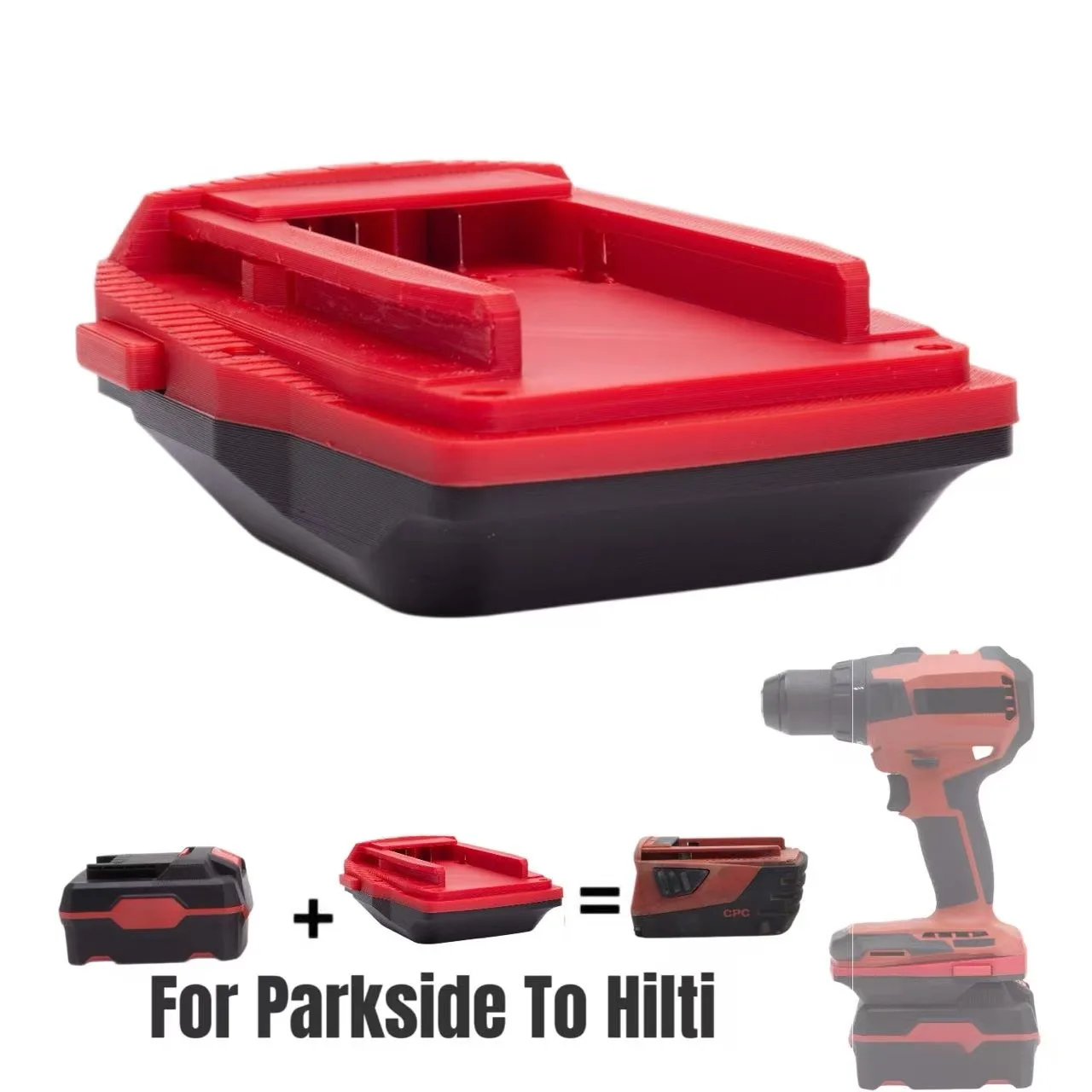 

Battery Adapter for Dewalt / Makita / Parksidef /Milwaukee/Worx 18/20v To HILTI 22v CPC Power Tool (﻿Adaptor Only)