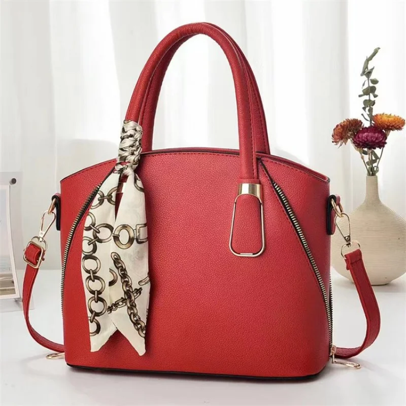 

Luxury Brand Ladies Handbag - Genuine Leather Tote Bag With Popular Classic Elegant Shoulder Design
