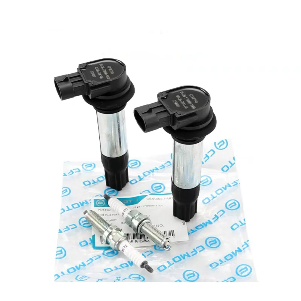 For CFMOTO Original 450SR SRS NK 560MT 675SR SS 675NK Ignition Coil Spark Plug Kit CF400-6-7-8-9 CF650-10-11 Engine Start System