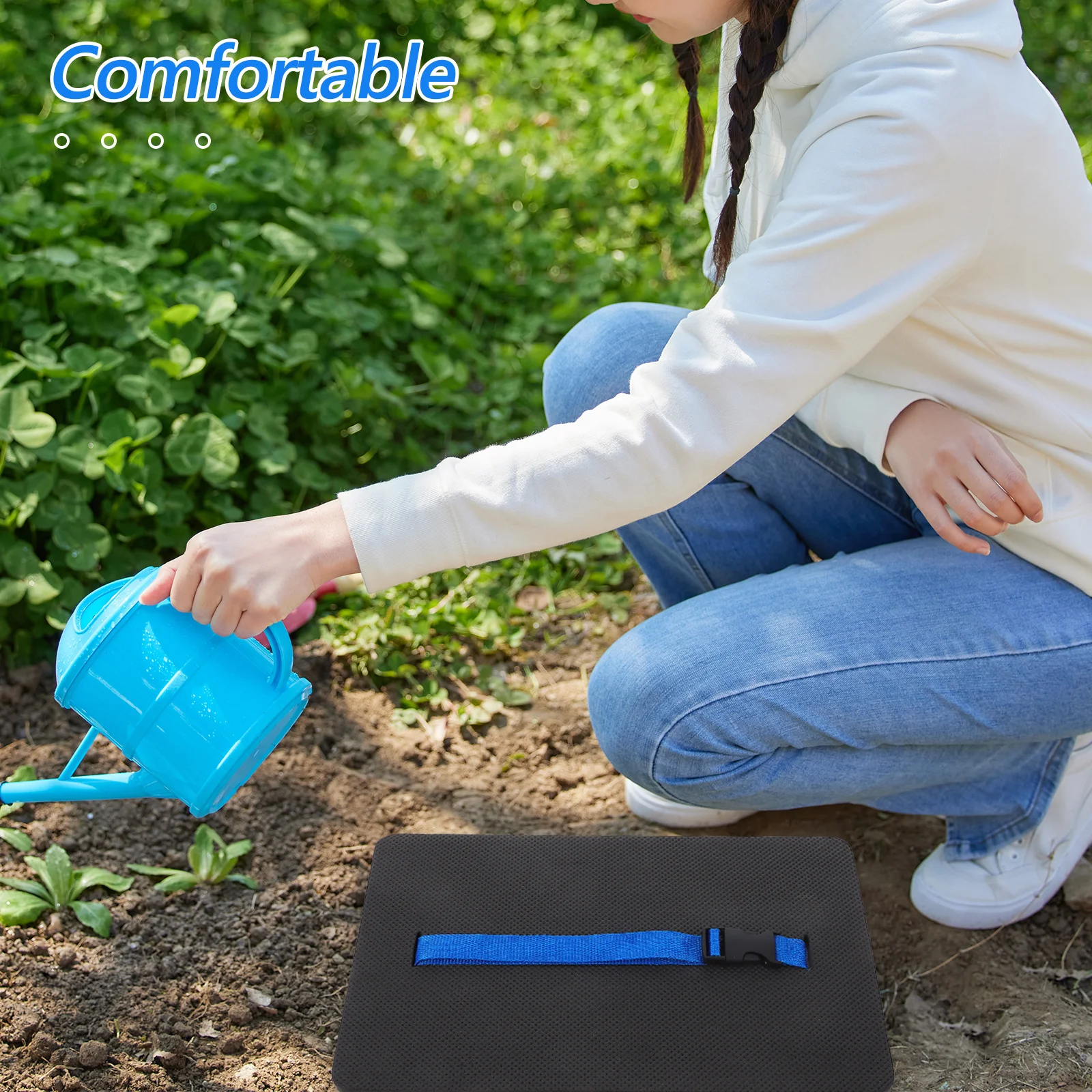 

Thick Eva Foam Kneeling Pad Cushion Gardening Yoga Mat Exercise Support Nonslip Portable Multifunctional Kneeling Pads for Gym