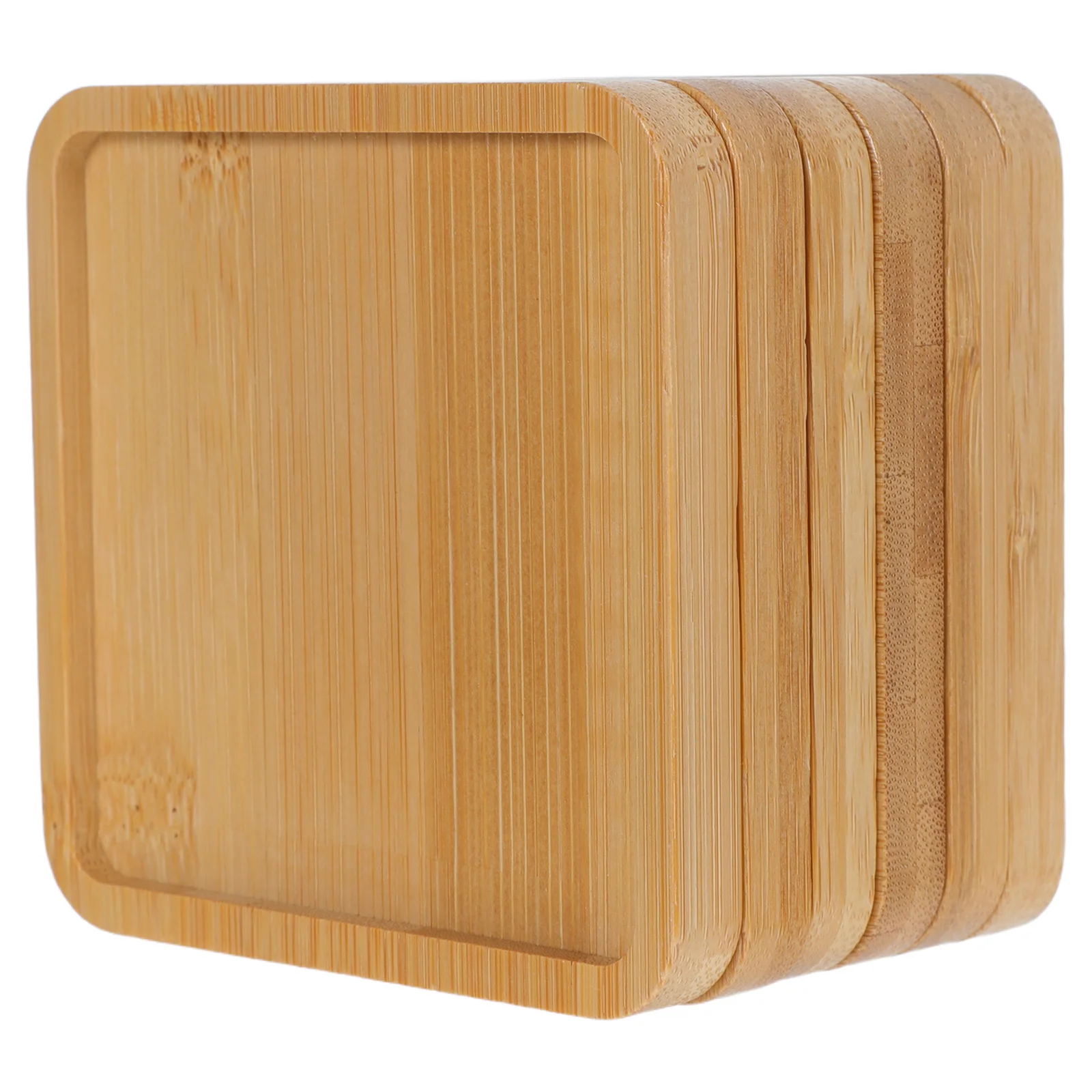 6Pcs Mosaic Bases Blank Bamboo 3.54x3.54x0.39 Handmade Mosaic Tile Substrate Coffee Table
