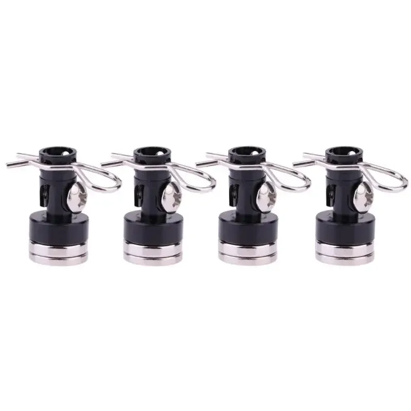 4pcs Magnetic Stealth corpo invisibile Post Mount Contact Shell colonna + clip per 1/10 RC Drift Car Trxs HSP Sakura Redcat