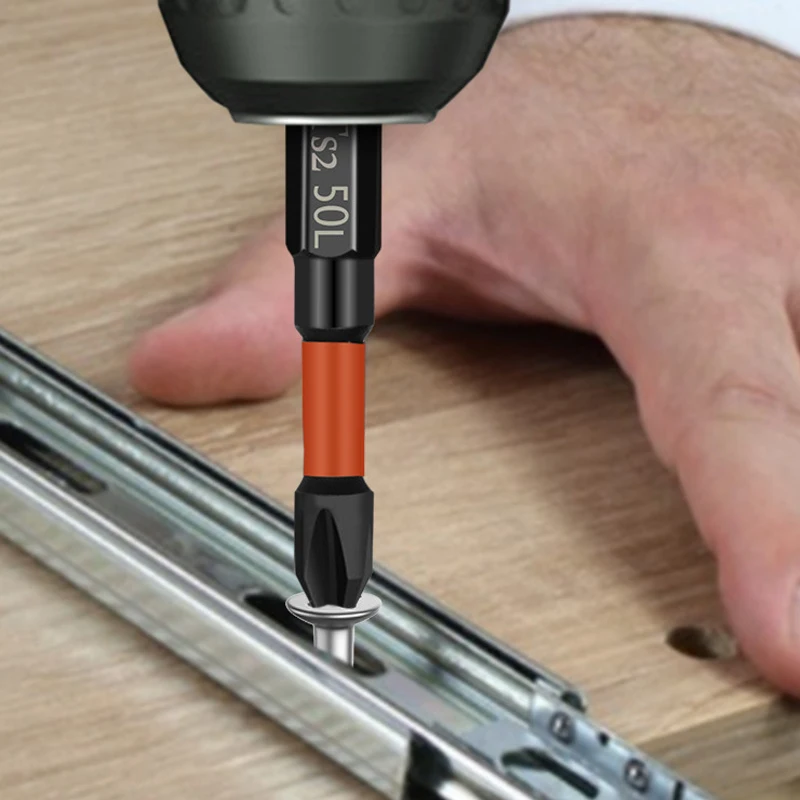 Set di viti per cacciavite elettrico domestico a testa trasversale magnetica - Punte per trapano a mano ad alta durezza per cacciaviti elettrici 3/4/5/6 pezzi