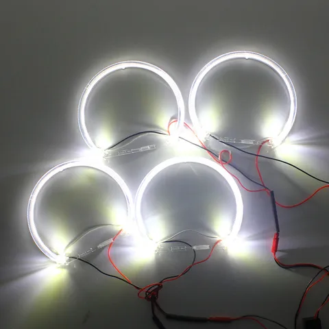 Светодиодные кольца Angel Eyes Rockeybright A+A для BMW E36 E38 E39 E46, проекционные, белые, желтые, кристальные